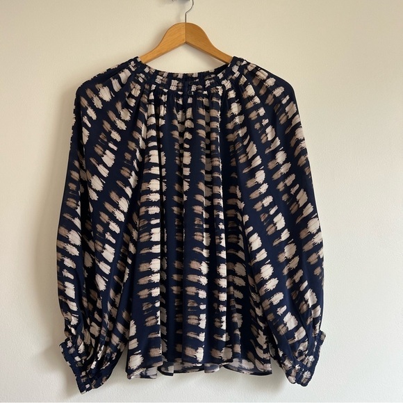 Apiece Apart Galleta Top in Navy Shibori - Picture 6 of 16